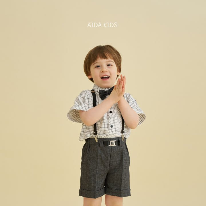 Aida - Korean Children Fashion - #stylishchildhood - glen  middle pants - 10