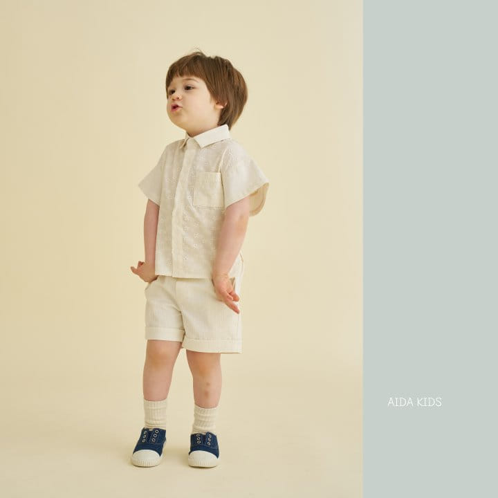 Aida - Korean Children Fashion - #todddlerfashion - Dobby Shorts - 6