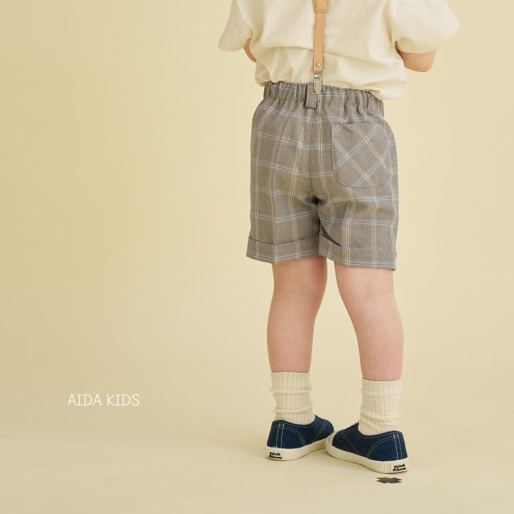 Aida - Korean Children Fashion - #prettylittlegirls - Classic Check Shorts - 4