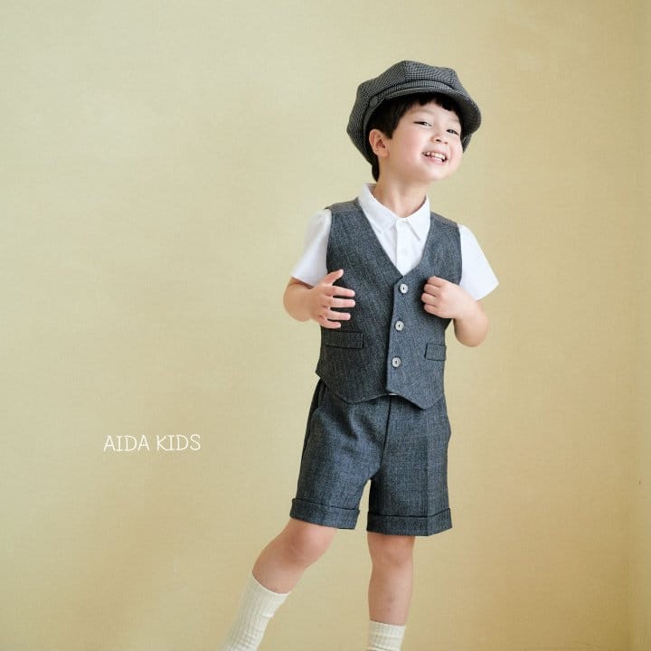 Aida - Korean Children Fashion - #todddlerfashion - Glen Vest - 9