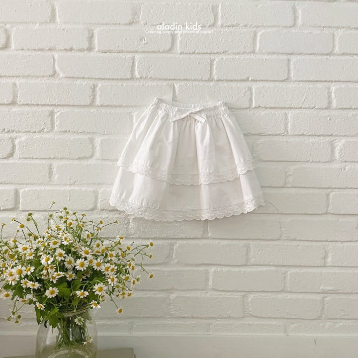 Aladin - Korean Children Fashion - #littlefashionista - Lovely Lace Skrit - 3