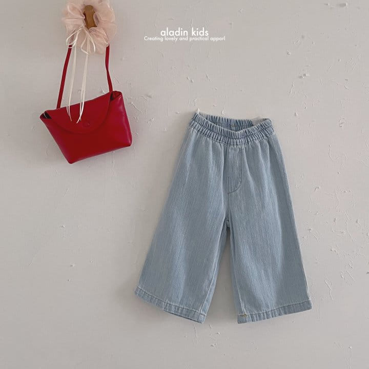 Aladin - Korean Children Fashion - #stylishchildhood - Embroidery Denim Pants - 7