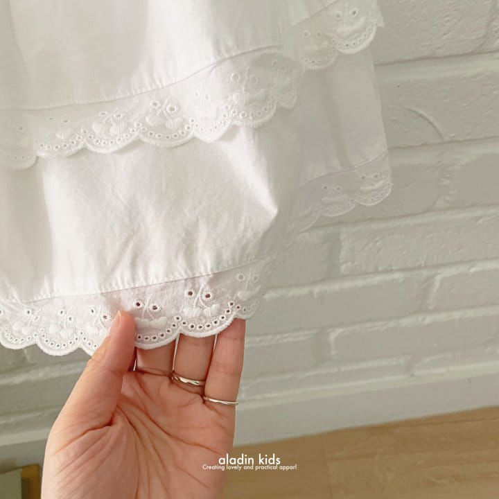 Aladin - Korean Children Fashion - #todddlerfashion - Lovely Lace Skrit - 7