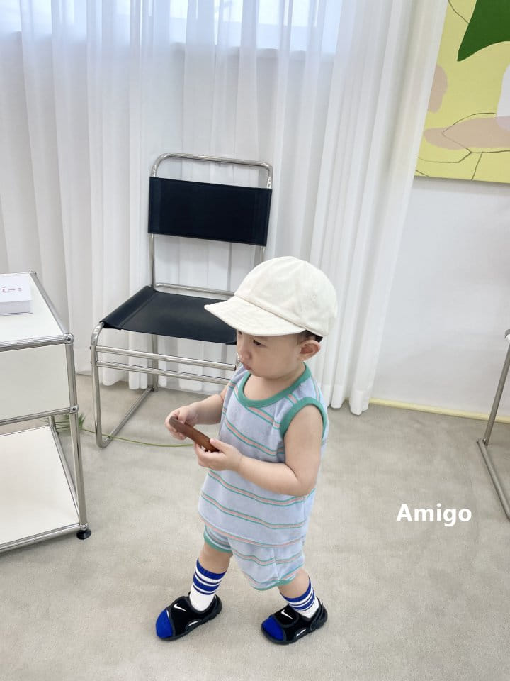 Amigo - Korean Children Fashion - #Kfashion4kids - Terry ST Top Bottom Set - 7