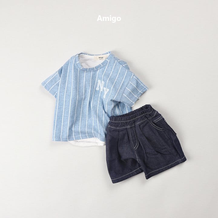 Amigo - Korean Children Fashion - #childofig - Stitch Denim - 6