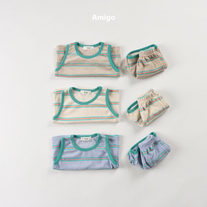 Amigo - Korean Children Fashion - #childofig - Terry ST Top Bottom Set - 5