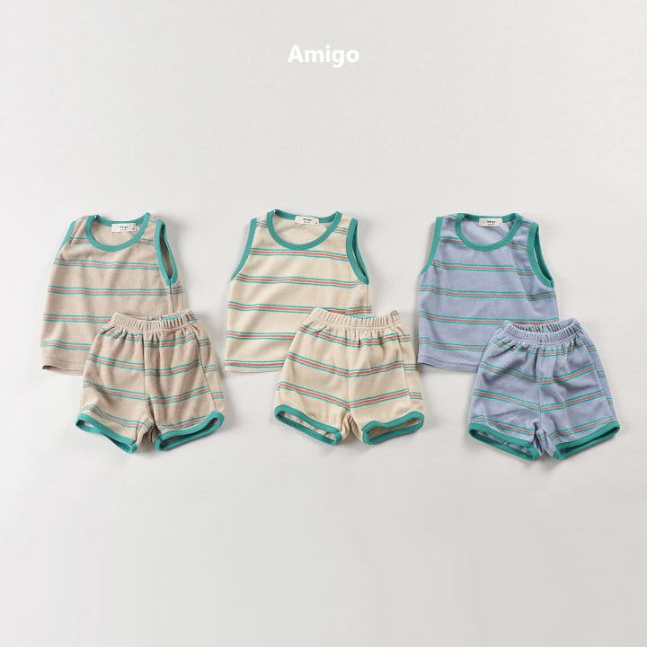 Amigo - Korean Children Fashion - #childofig - Terry ST Top Bottom Set - 6