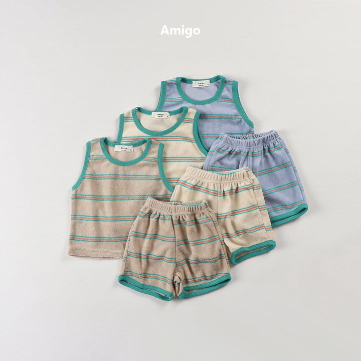 Amigo - Korean Children Fashion - #childrensboutique - Terry ST Top Bottom Set - 7