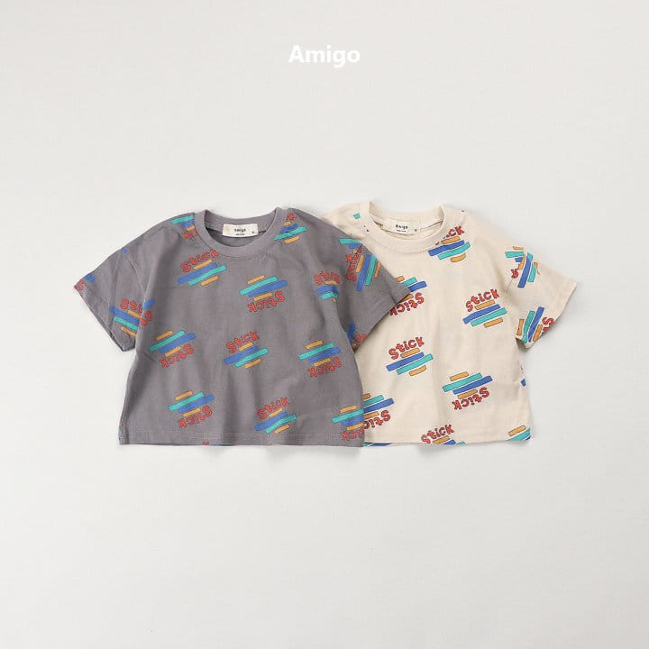 Amigo - Korean Children Fashion - #childrensboutique - Stick Tee