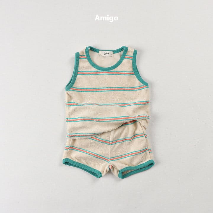 Amigo - Korean Children Fashion - #designkidswear - Terry ST Top Bottom Set - 8