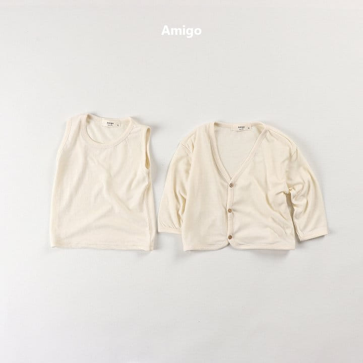 Amigo - Korean Children Fashion - #discoveringself - C L Cardigan Set - 5