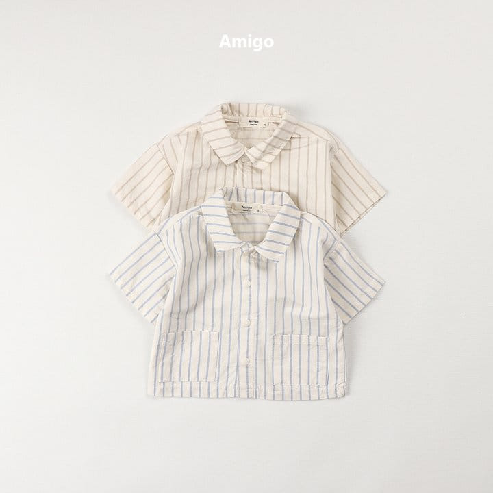 Amigo - Korean Children Fashion - #kidsshorts - Summer Twins Shirt - 3