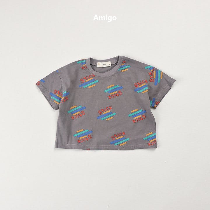 Amigo - Korean Children Fashion - #kidsshorts - Stick Tee - 5