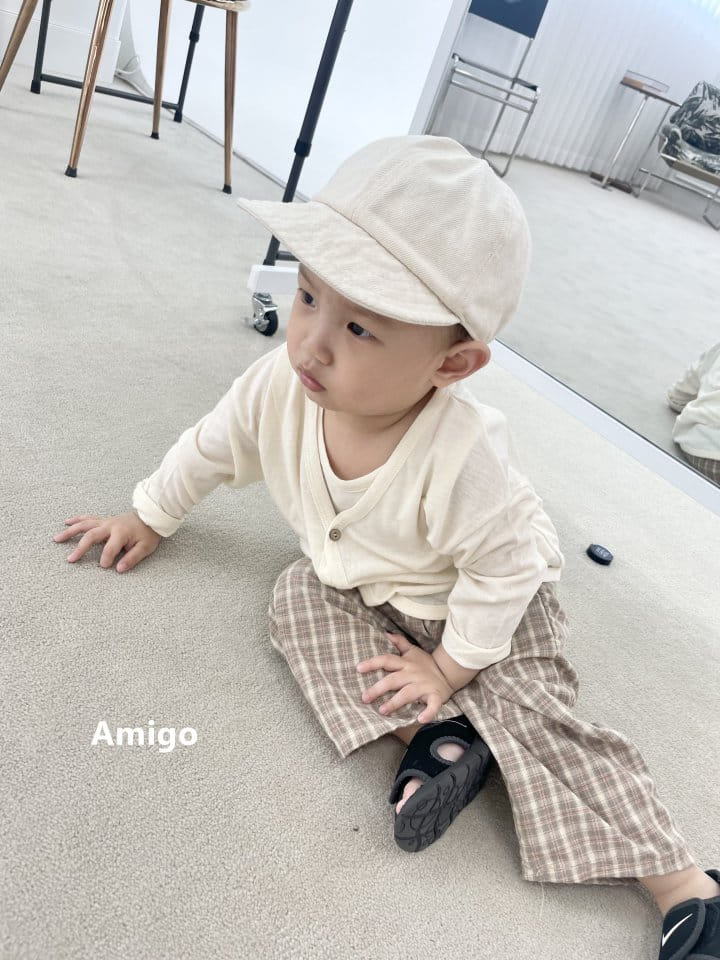 Amigo - Korean Children Fashion - #kidsstore - L Cardigan Set - 2