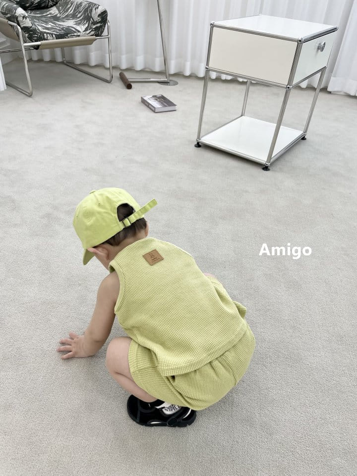 Amigo - Korean Children Fashion - #magicofchildhood - Waffle Top Bottom Set - 8