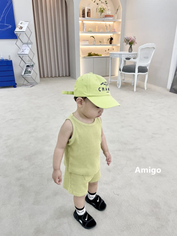 Amigo - Korean Children Fashion - #prettylittlegirls - Waffle Top Bottom Set - 10