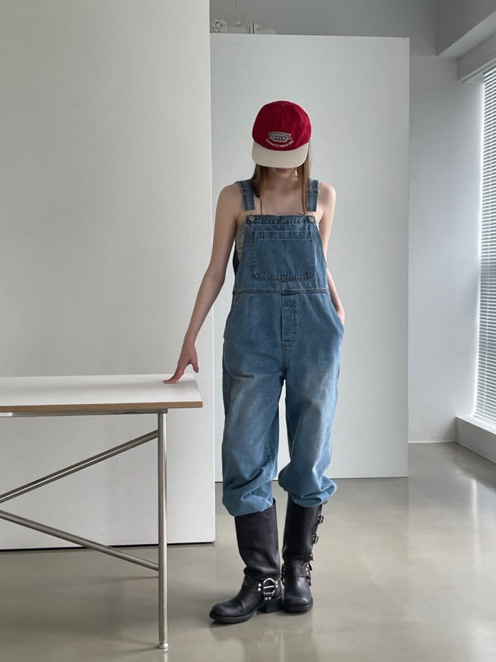 Another Avenue - Korean Women Fashion - #momslook - Dungarees Denim Pants - 8