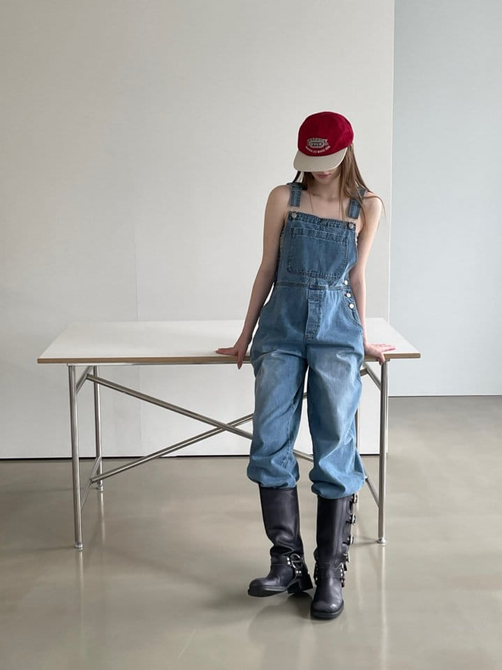 Another Avenue - Korean Women Fashion - #restrostyle - Dungarees Denim Pants - 4