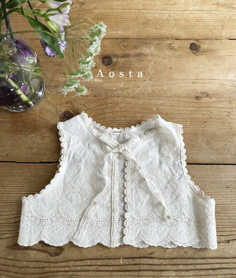 Aosta - Korean Children Fashion - #childofig - Lace Vest - 10