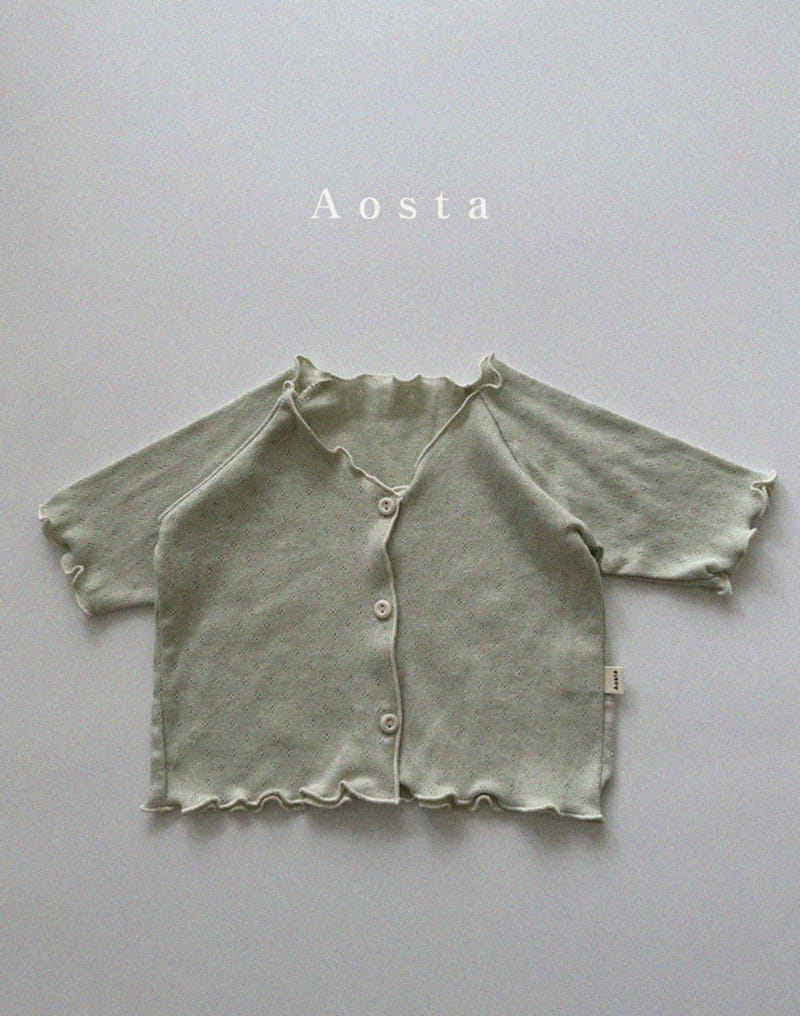 Aosta - Korean Children Fashion - #kidsstore - Eyelet Cardigan - 5