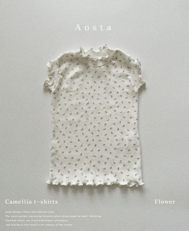 Aosta - Korean Children Fashion - #kidsstore - Camellia Tee - 5