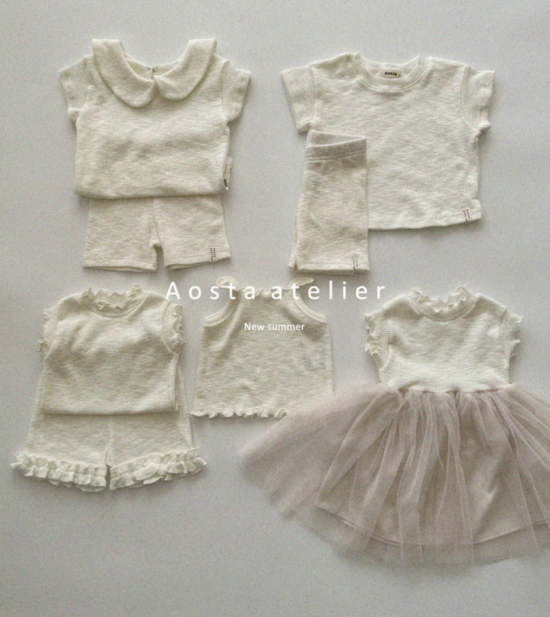 Aosta - Korean Children Fashion - #littlefashionista - Round Collar Tee - 9