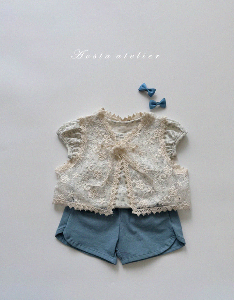 Aosta - Korean Children Fashion - #magicofchildhood - Lace Vest - 6