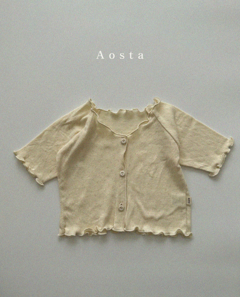 Aosta - Korean Children Fashion - #prettylittlegirls - Eyelet Cardigan - 11