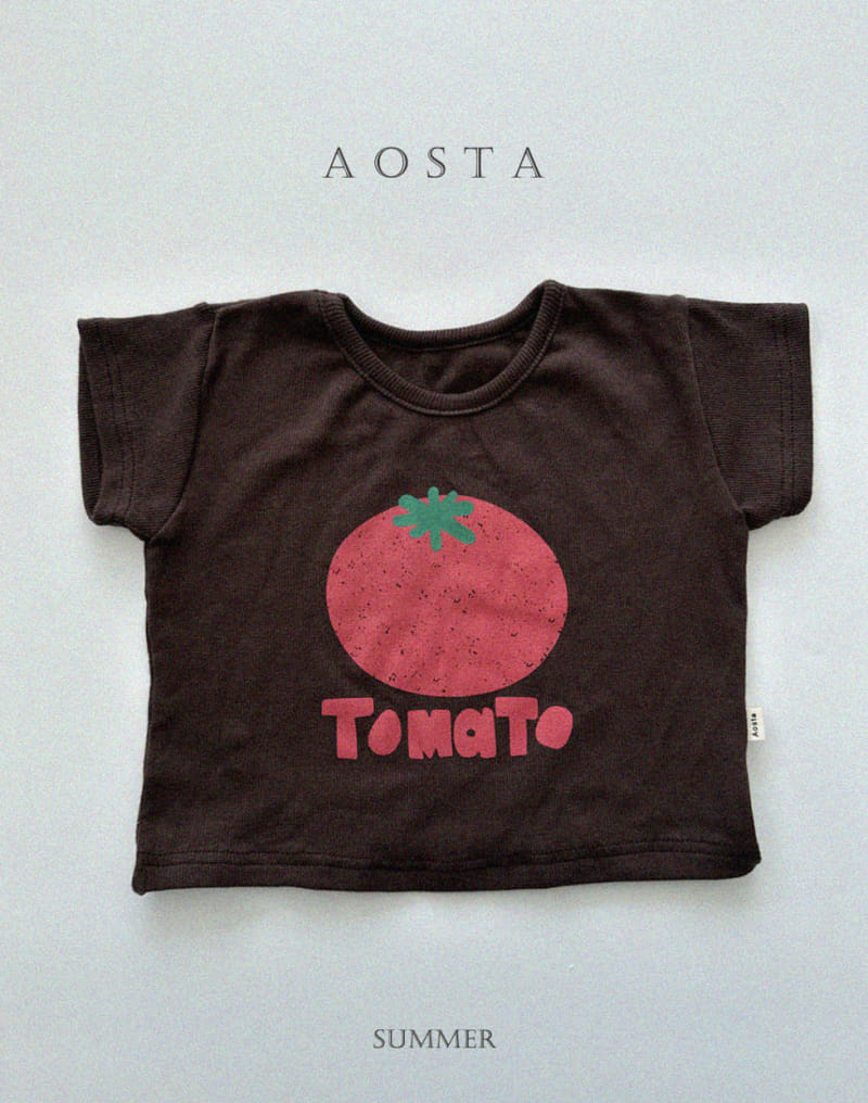 Aosta - Korean Children Fashion - #toddlerclothing - Tomato Tee - 4