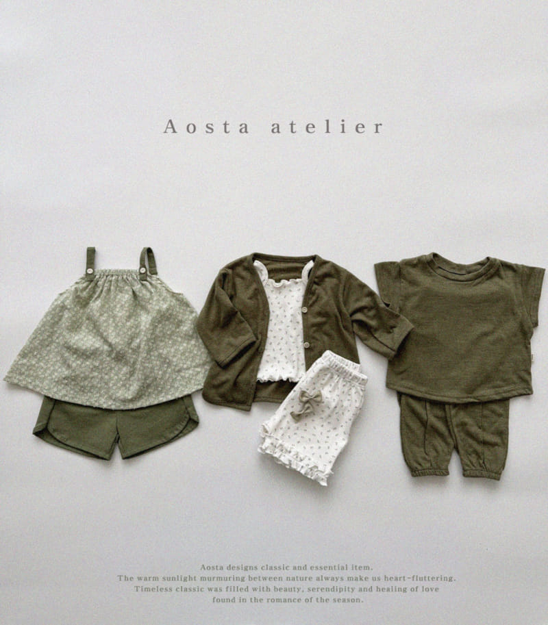 Aosta - Korean Children Fashion - #todddlerfashion - Camellia Sleeveless Tee - 8