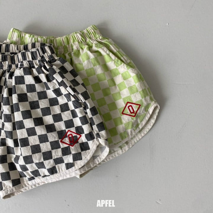 Apfel - Korean Children Fashion - #fashionkids - Lilo Check Shorts - 5