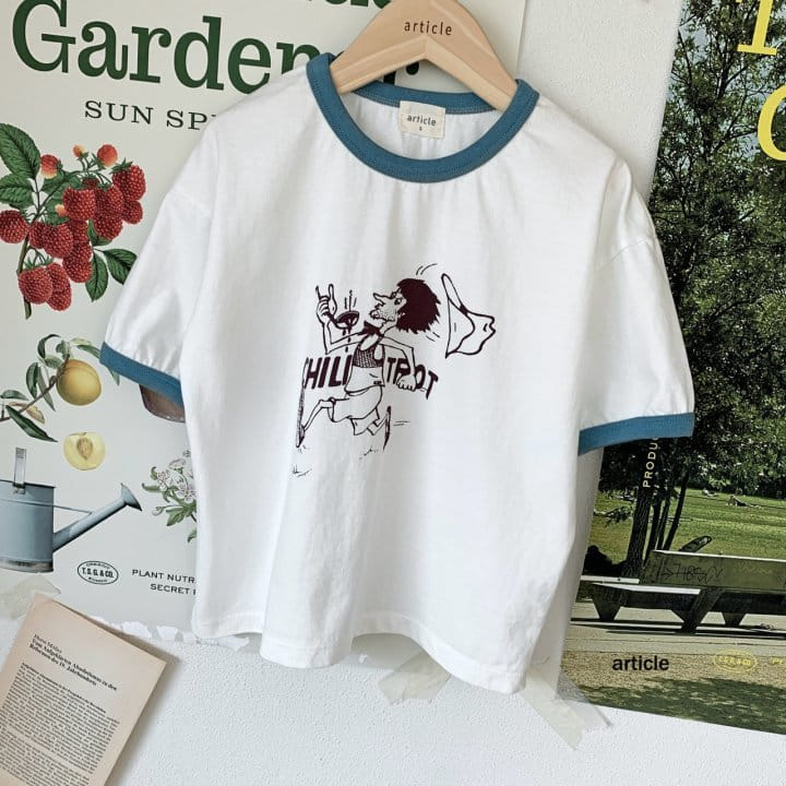 Article - Korean Children Fashion - #kidsshorts - New York Chili Color Tee - 5