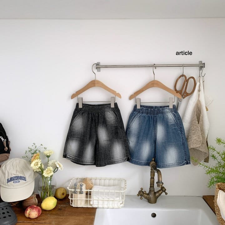 Article - Korean Children Fashion - #littlefashionista - L marble Shorts - 6