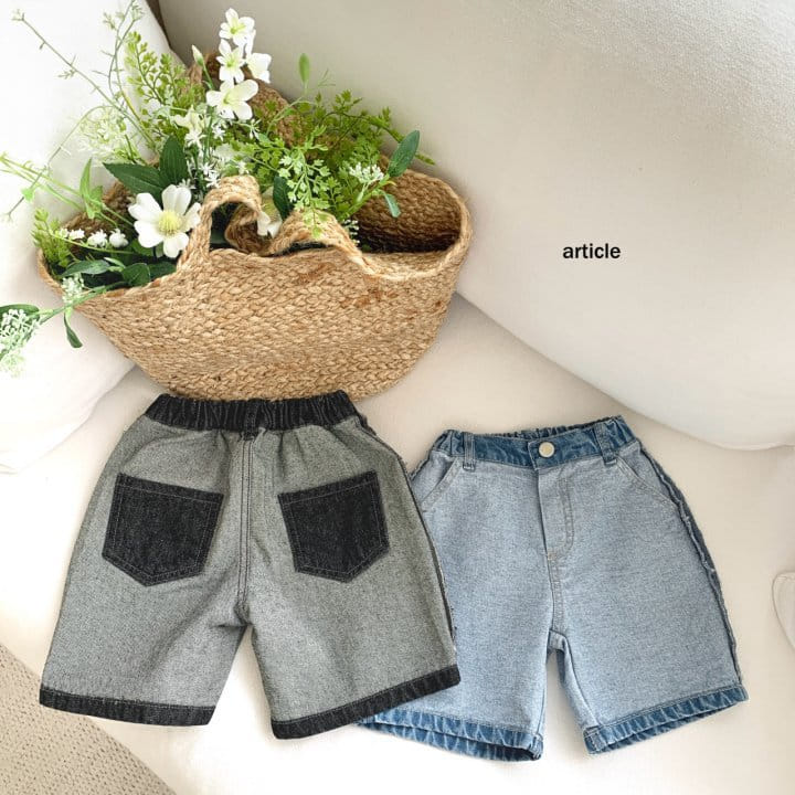 Article - Korean Children Fashion - #magicofchildhood - Omu Denim Shorts