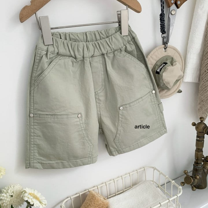 Article - Korean Children Fashion - #minifashionista - Unique Rivet Shorts - 7