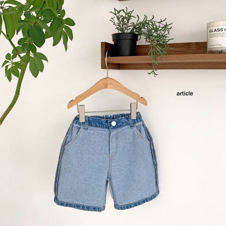 Article - Korean Children Fashion - #minifashionista - Omu Denim Shorts - 2