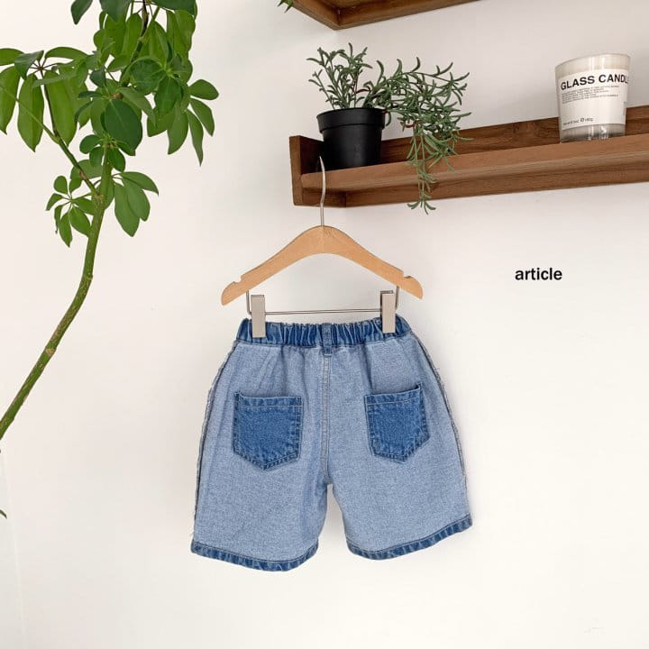 Article - Korean Children Fashion - #prettylittlegirls - Omu Denim Shorts - 3