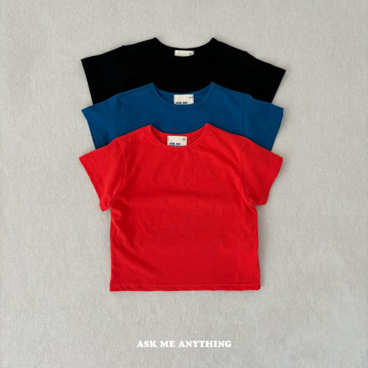 Ask Me Anything - Korean Children Fashion - #stylishchildhood - Simple Day Tee - 4