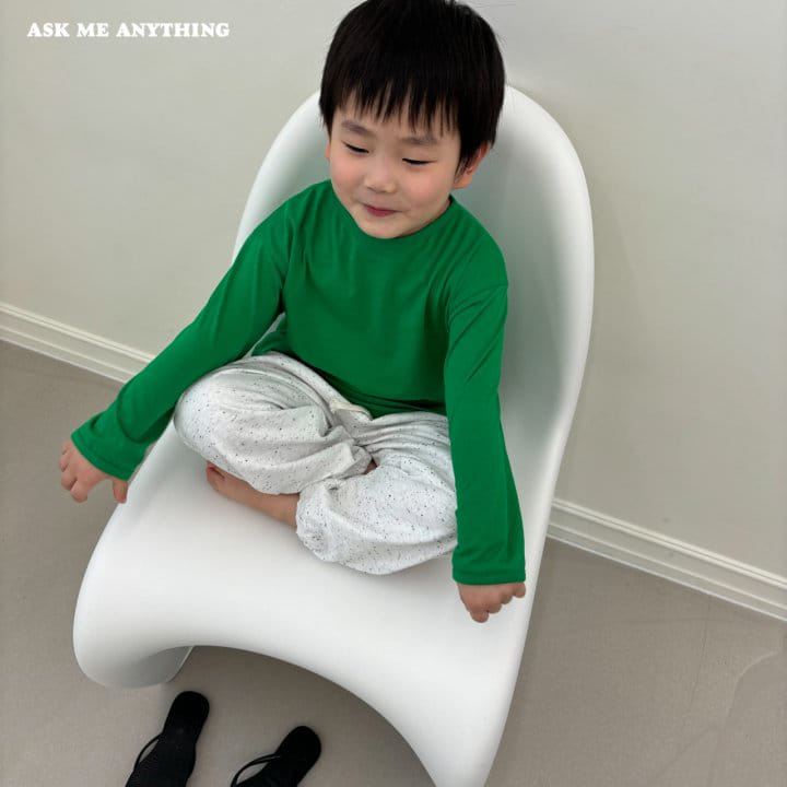 Ask Me Anything - Korean Children Fashion - #discoveringself - Simple Long Tee