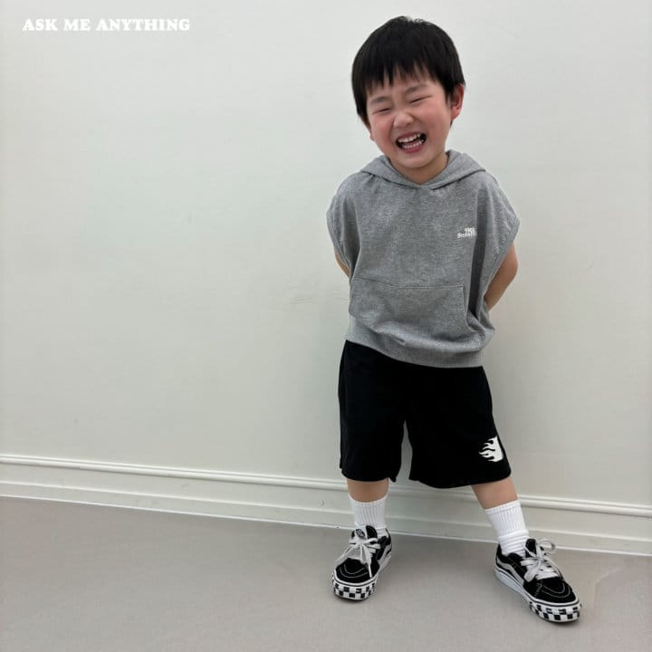 Ask Me Anything - Korean Children Fashion - #fashionkids - Shine Hoody Sleeveless Tee - 3