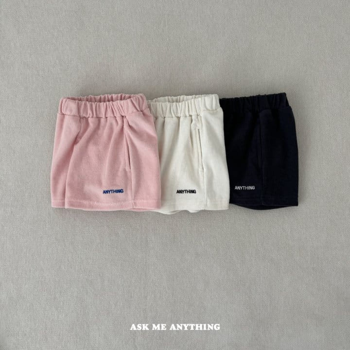 Ask Me Anything - Korean Children Fashion - #fashionkids - Anything Terry Shorts - 4