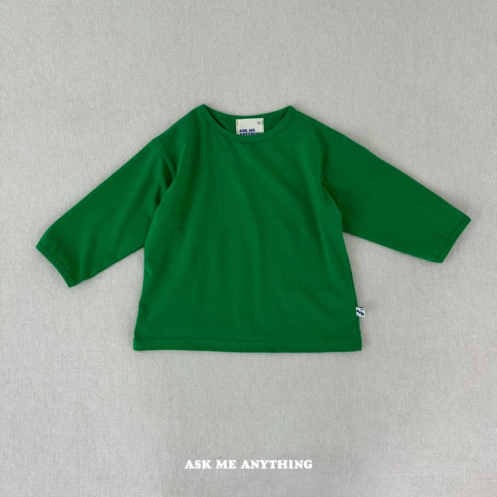 Ask Me Anything - Korean Children Fashion - #kidzfashiontrend - Simple Long Tee - 5