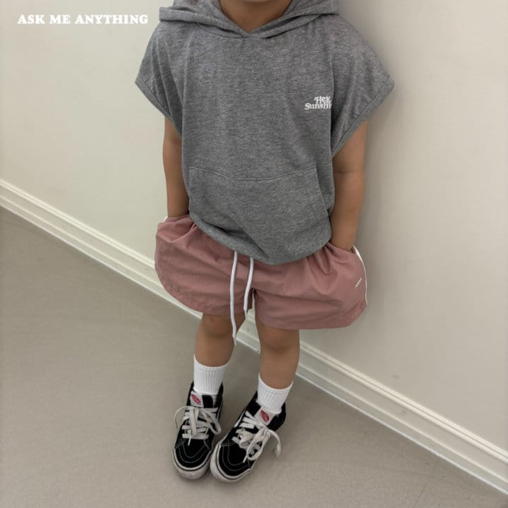 Ask Me Anything - Korean Children Fashion - #magicofchildhood - Shine Hoody Sleeveless Tee - 9