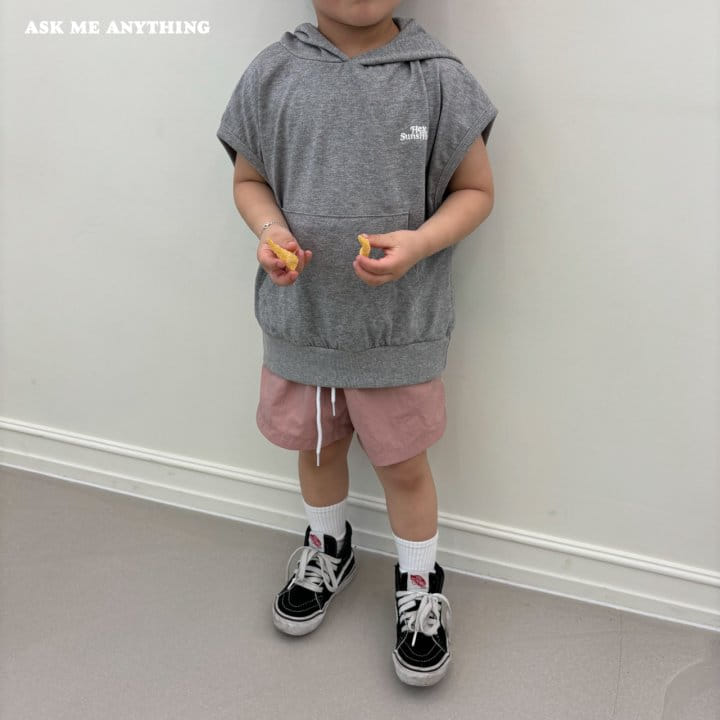 Ask Me Anything - Korean Children Fashion - #minifashionista - Shine Hoody Sleeveless Tee - 10