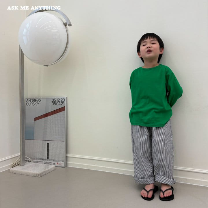 Ask Me Anything - Korean Children Fashion - #minifashionista - Simple Long Tee - 9