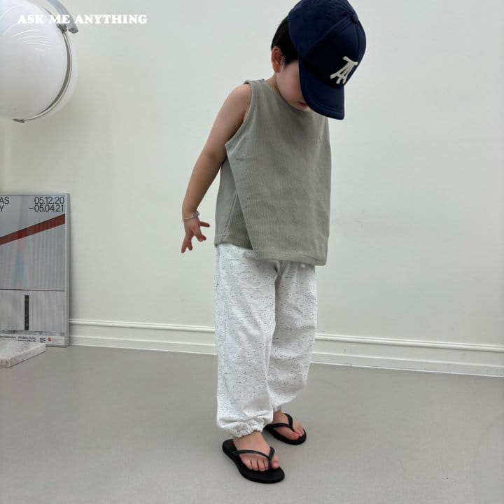 Ask Me Anything - Korean Children Fashion - #todddlerfashion - Super Waffle Sleeveless Tee - 2