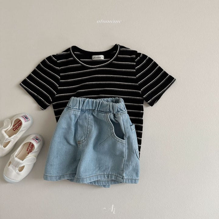 Atomeme - Korean Baby Fashion - #babyboutiqueclothing - Cozy Denim Pants - 10