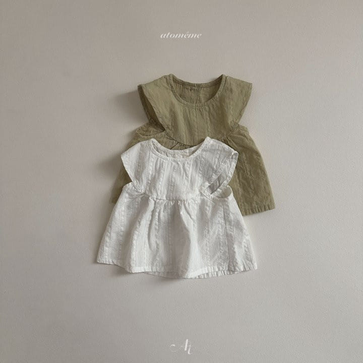 Atomeme - Korean Baby Fashion - #babyfever - Half Moon Blouse - 2