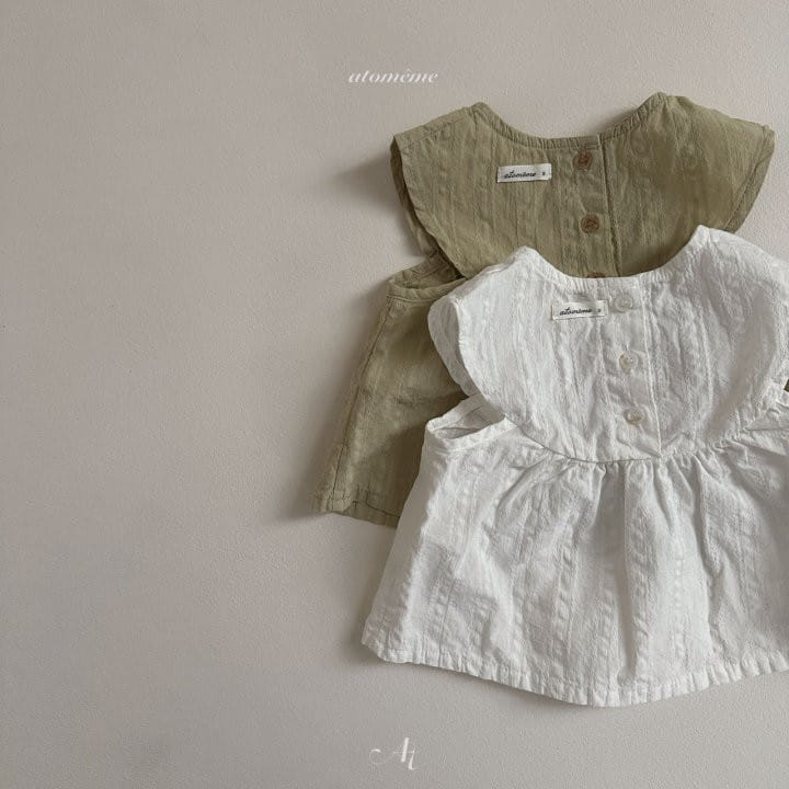 Atomeme - Korean Baby Fashion - #babyoninstagram - Half Moon Blouse - 5