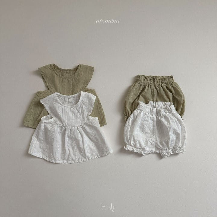 Atomeme - Korean Baby Fashion - #babyoutfit - Half Moon Blouse - 7